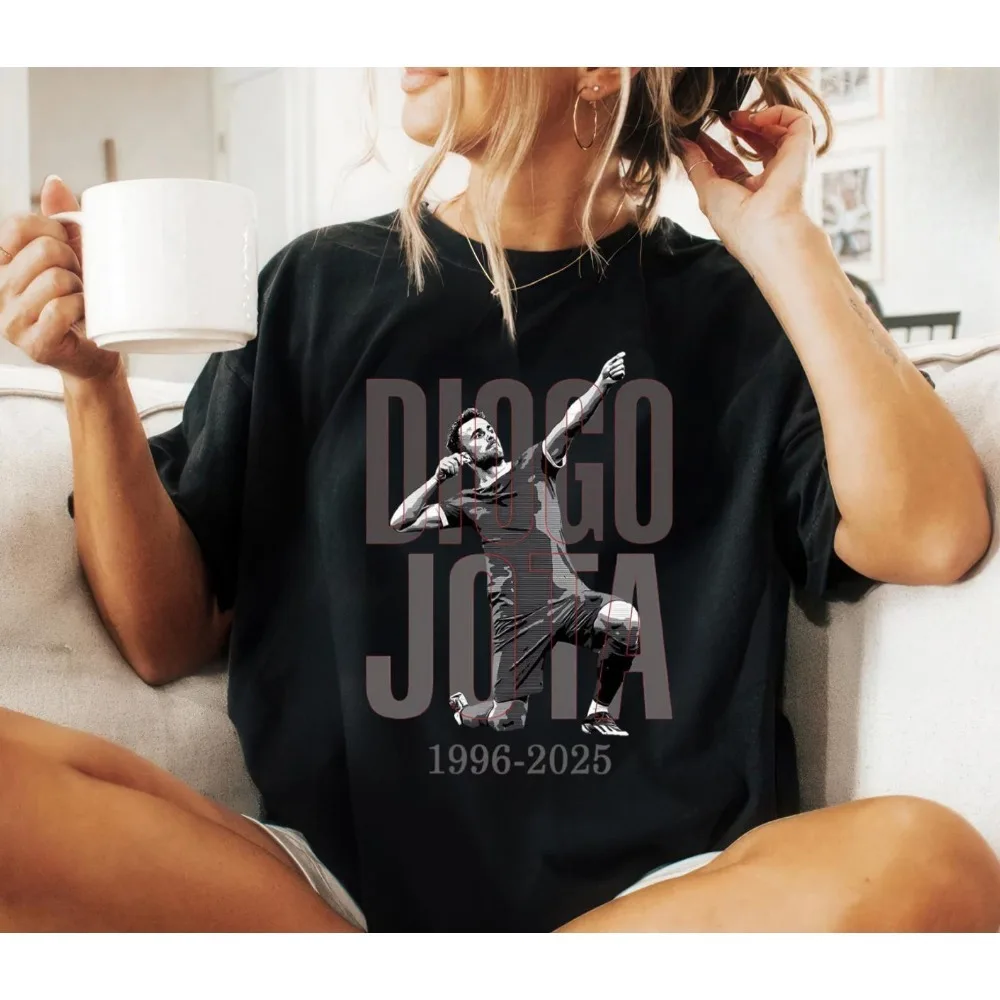 Футболка Diogo Jota Футболка RIP Jota 1996–2025 Мерч Футболка Унисекс Streewear Футболка с короткими рукавами Топ y2k