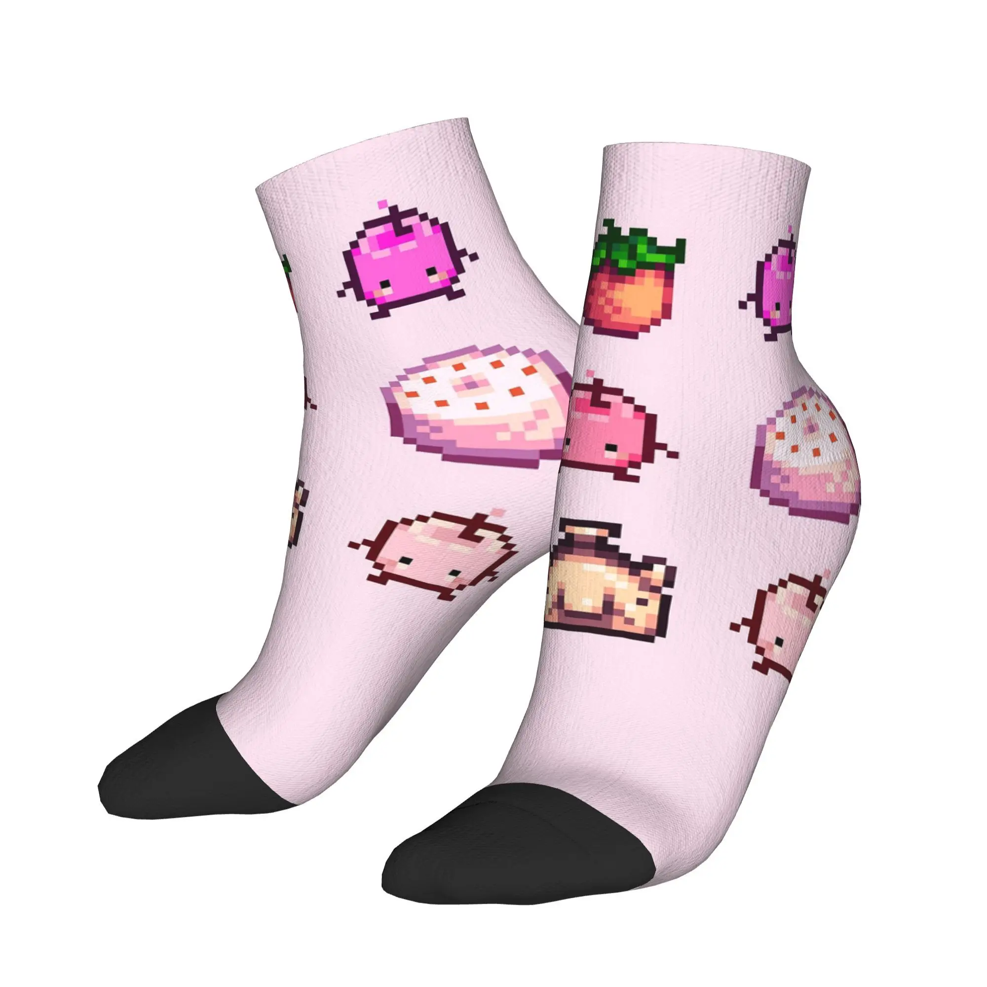 Комплект носков Stardew Valley Pink Junimo, супер мягкие чулки в стиле Харадзюку, всесезонные носки, аксессуары для мужчин и женщин, подарки
