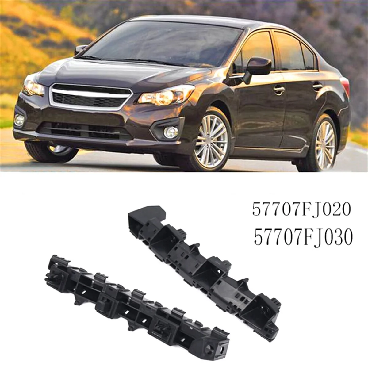 Фото Крепежный кронштейн для левого переднего бампера Subaru Impreza 2012-2016 №4
