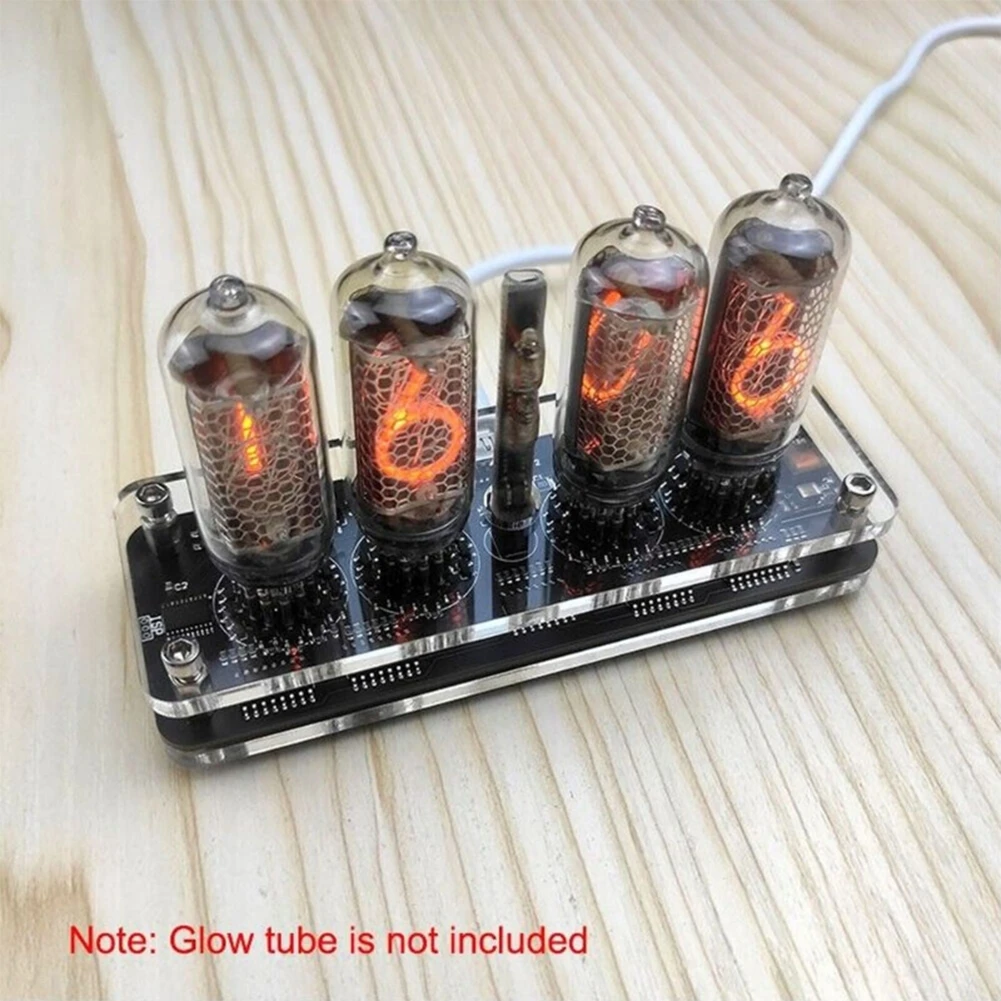 Новая практичная трубка Nixie Tube Nixie Tube — светодиодная подсветка — пульт дистанционного управления — 4-значная печатная плата Nixie Tube Nixie Tube (art.: 3920ccd28bb85) - 3920ccd28bb85