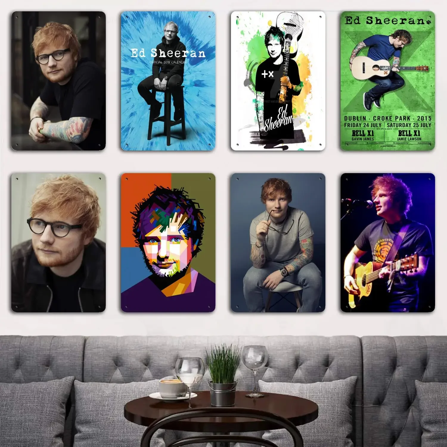Оловянные металлические таблички и знаки Ed Sheeran, Настенный декор, Постер капитана, винтажный декор, бар, паб, клуб, Украшение стен