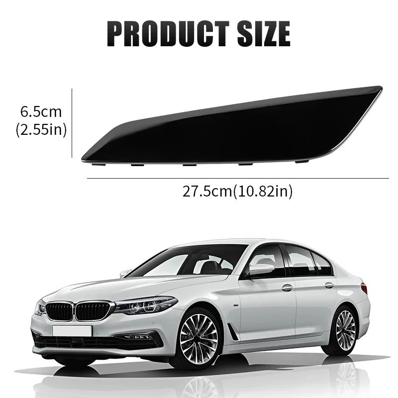 Фото Глянцевая черная накладка на крыло, вентиляционное отверстие для BMW G30 G30 G31 G38 5 серии 2017-2020, автоаксессуары 51747439013 51747439014 №2
