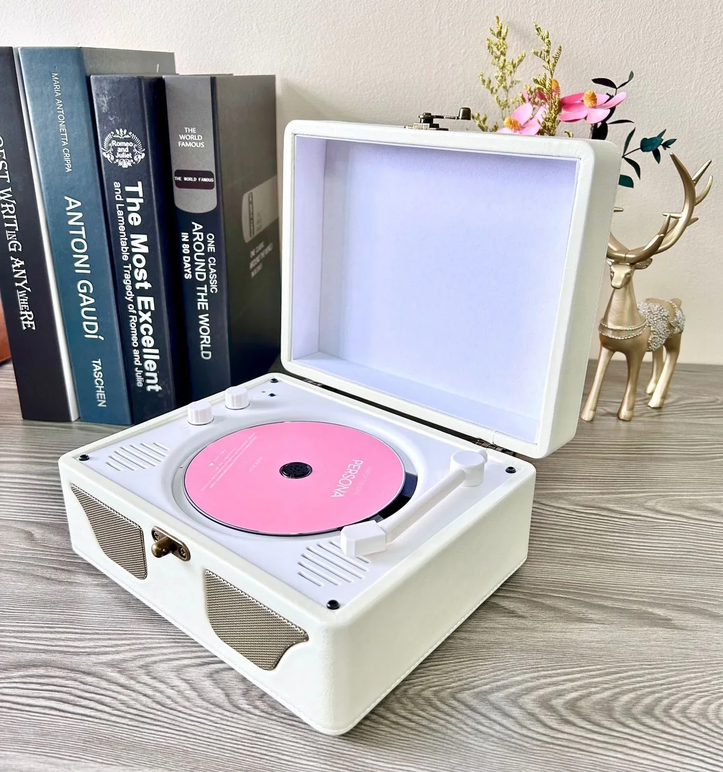 Встроенный CD-плеер в стиле ретро с функцией Bluetooth динамика, семейное украшение, HiFi Surround стерео, беспроводной сабвуфер, музыкальный плеер