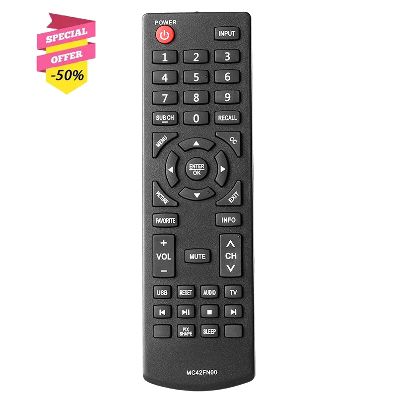 Пульт дистанционного управления MC42FN00 для Sanyo TV FW24E05T FW32D25T FW42D25T FW48D25T FW65D25T FW48D25TOM DP32D53 DP40D64 DP24E14M DP32D53M