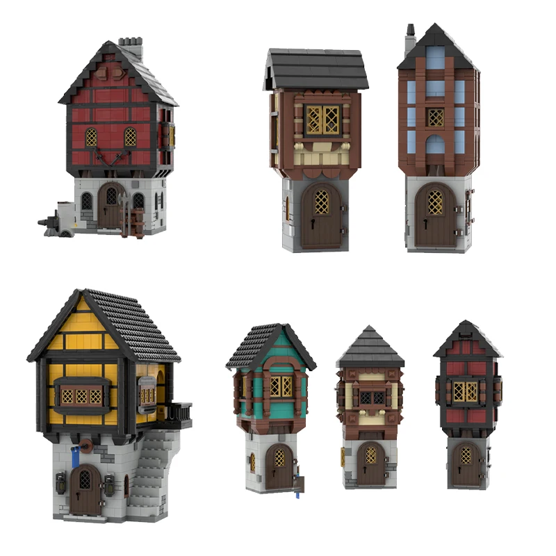 Игрушка из строительных блоков MOC, серия дома в средневековом стиле, креативная сборка, набор игрушек, праздничный подарок, подходящий для всех enthus Конструкторы