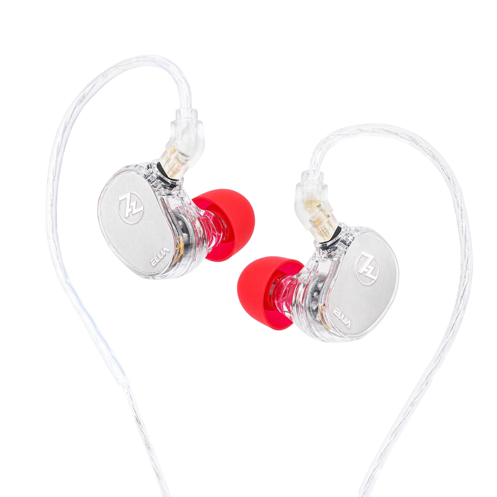 Фото 7 Гц x HBB Elua 10 мм + 8 мм двойной динамический драйвер IEM Hi-Fi наушники со съемным кабелем и сбалансированным звуком №4