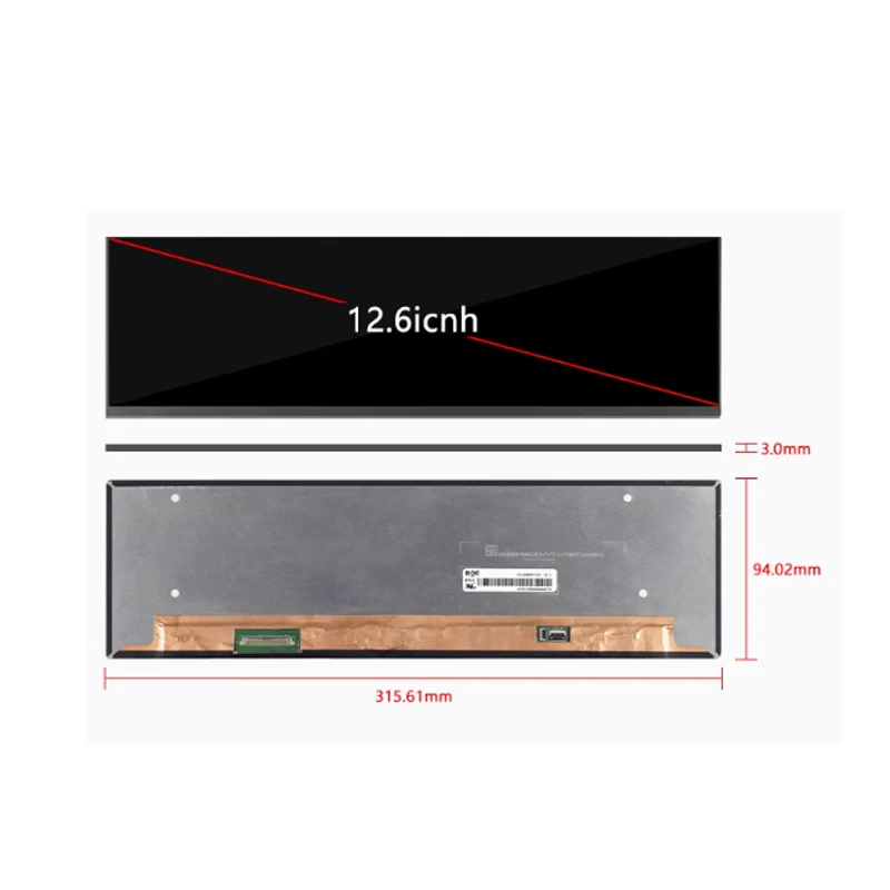 Новый ЖК-экран для ноутбука со светодиодной подсветкой NV126B5M-N41 1920X515 40PIN EDP 12,6 дюйма
