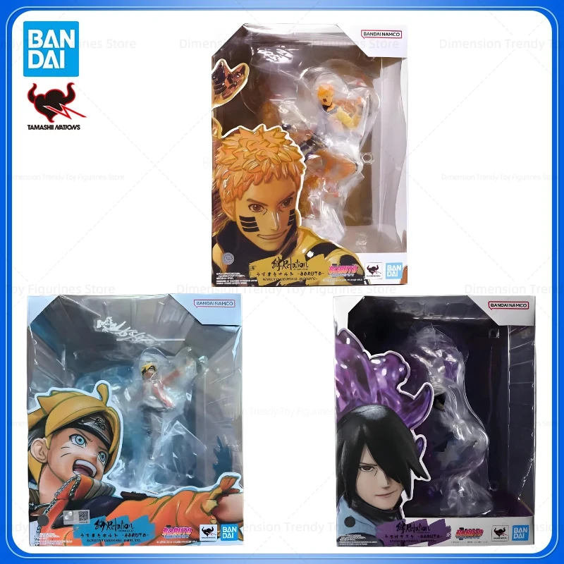 Bandai в наличии, оригинальная фигурка ZERO, аниме Наруто Наруто Узумаки Боруто Узумаки Саске Учиха, экшн-фигурка, модель игрушки, подарки DT