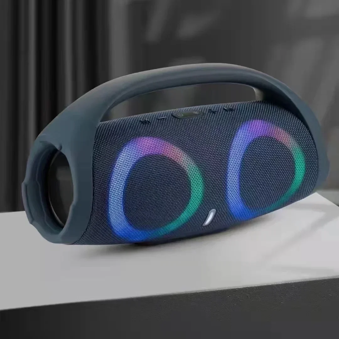 Фото 30 Вт высокая мощность Bluetooth-динамик портативный RGB красочный свет водонепроницаемый беспроводной сабвуфер 360 стерео объемный TWS FM бумбокс №3