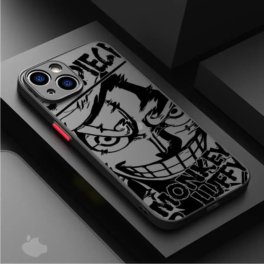 Фото One Piece Phone Case for Apple iPhone 7 8 Plus 13 Mini 12 XS Max 15ProMax 11 Pro SE XR 16 14 Pro Matte Cover №5