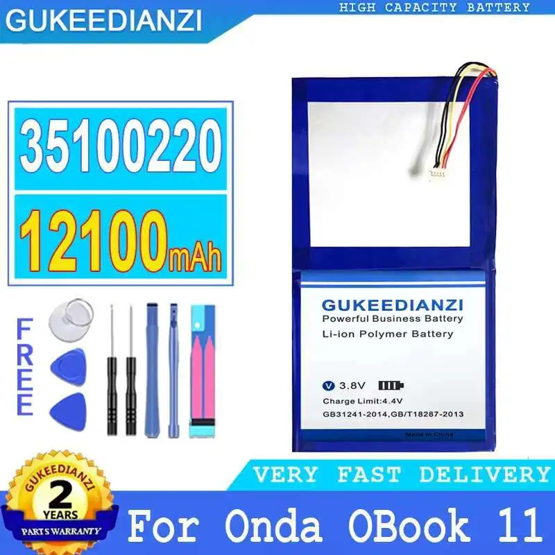 Долговечный аккумулятор для ноутбука 35100220 Obook 11 12100 мАч для Onda Obook 11