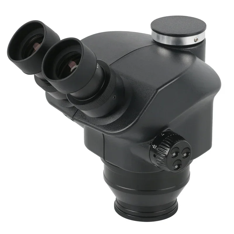7X50X Simul Focal Zoom Промышленная стерео тринокулярная головка микроскопа + большой полевой окуляр WF10X/22 мм для пайки печатных плат, ремонт телефона