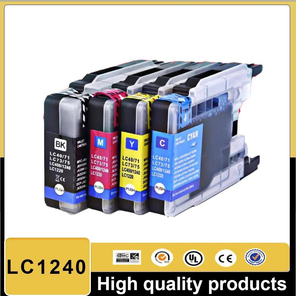 Чернильный картридж LC1240, совместимый Brother LC1240 LC1280 для принтера Brother MFC J6510DW J6710 J6910DW J6710DW J430W J5910DW J625DW