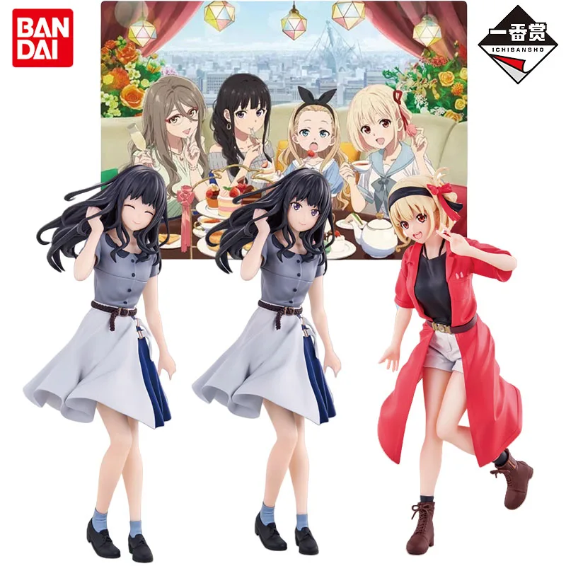 Фигурка Bandai Ichiban Lycoris Recoil из аниме «Иноуэ такина», нишикиджи чизато, экшн-игрушки, подарок для мальчиков и девочек, Коллекционная модель