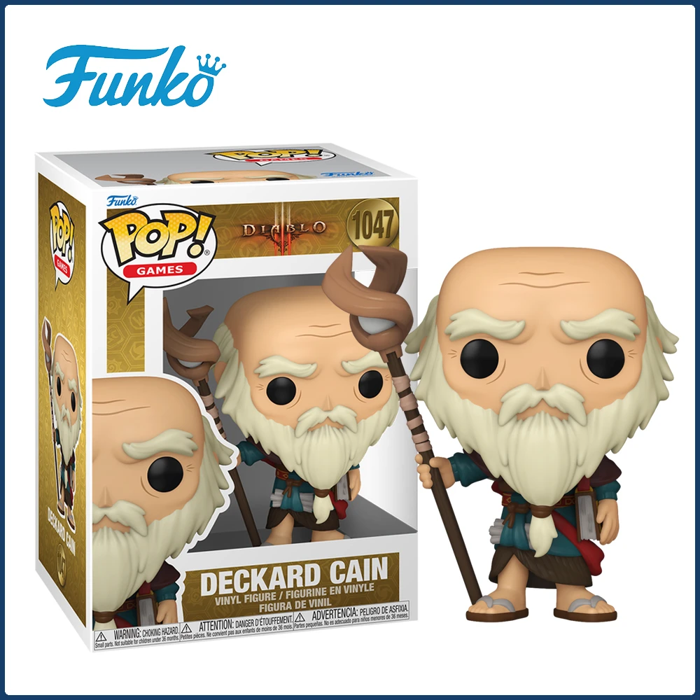 Funko Diablo Deckard Cain Фигурки Blizzard Entertainment Классические действия Ролевая серия Игры Оригинальная модель Детский подарок на день рождения