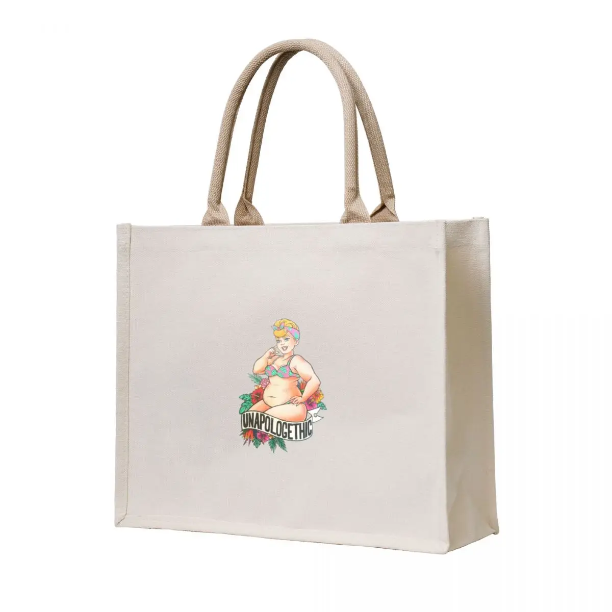BOPO Fat Babe Pinup Tote Bag, сумки для тележки для покупок, женская сумка-тоут для покупок, университетская сумка-тоут на заказ