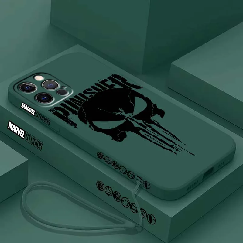 Крутой узор Marvel для Apple iPhone 16, 15, 14, 13, 12, 11 XR XS X Pro Max Plus, мягкий чехол для телефона с жидкой левой веревкой