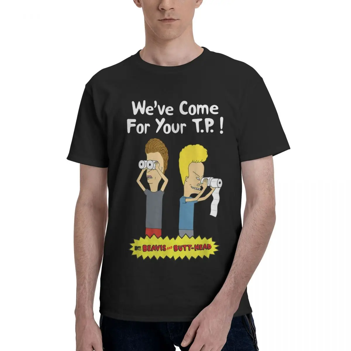 Футболка Beavis And Butthead Come For Your TP, мужская и женская футболка по индивидуальному заказу, одежда Y2K с графикой