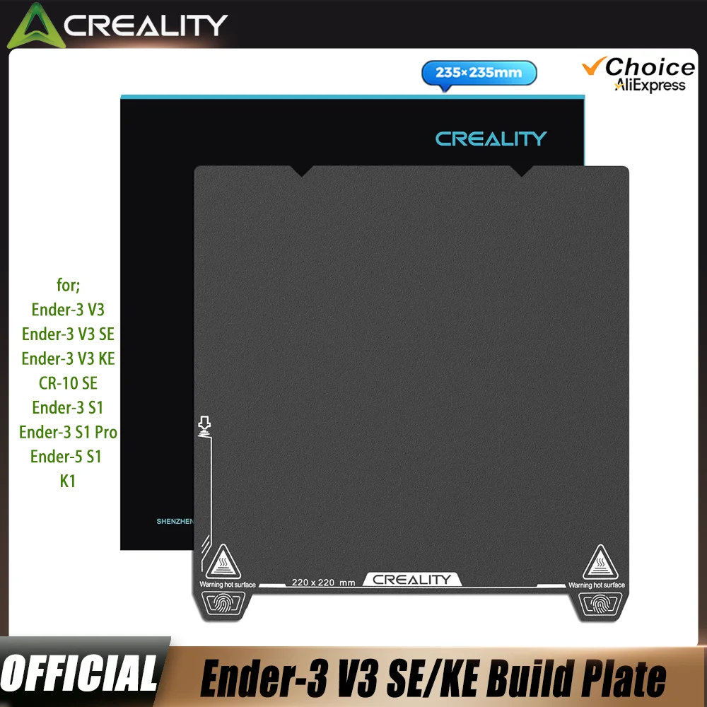 Creality Official Ender 3 V3 SE Сборная пластина 235x235 мм Магнитная гибкая пружинная стальная объединительная пластина для Ender 3/3 V2/3 V3 KE/K1
