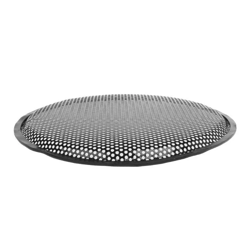 Фото Металлическая крышка автомобильного динамика Subwoofer, решетка динамика сабвуфера, решетка сабвуфера, внедорожник, автомобильная аудиосистема Subs, крышка НЧ-динамика с зажимами и винтами №3
