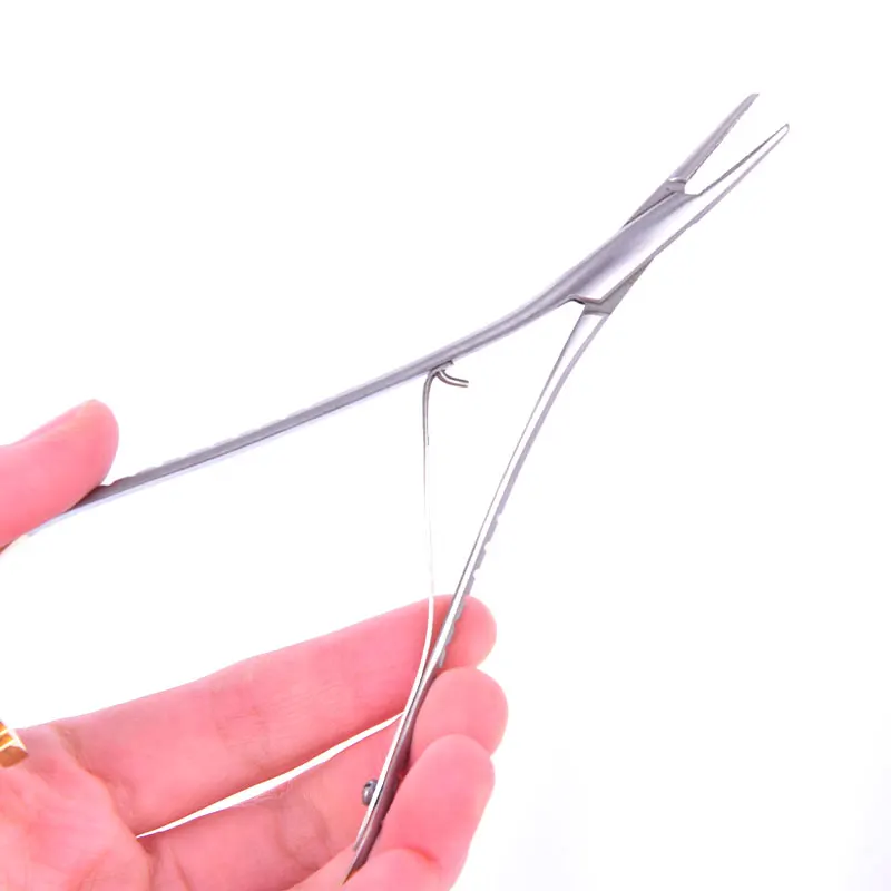 Фото [SUCC]Dental Mathieu Иглодержатель Плоскогубцы из нержавеющей стали 14 см Ортодонтический пинцет №3