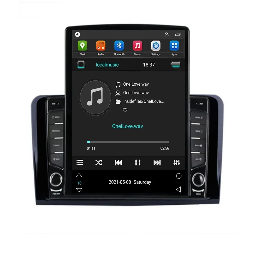 Фото Android 14 Carplay DSP для Tesla Вертикальный автомобильный радиоприемник Видео стерео для Mercedes Benz W164 ML GL 2005-2012 Мультимедийный плеер GPS №4