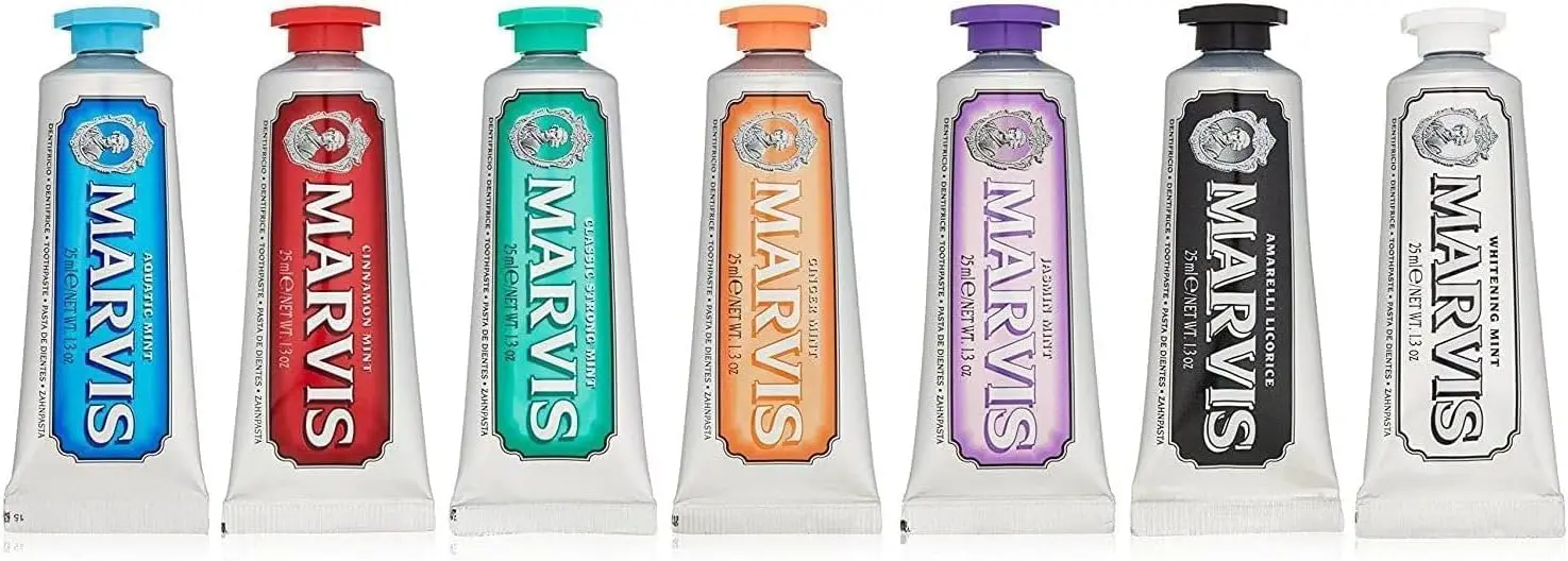 Фото 25 мл итальянская зубная паста Marvis, отбеливающая мятный вкус, освеживает дыхание, мгновенно поднять пятна дыма, глубоко повышают яркость зубов №4