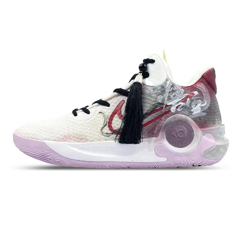 [Custom Du 5's Black Myth]Nike KD Trey 5 IX Нескользящие износостойкие винтажные баскетбольные кроссовки средней высоты унисекс белые фиолетовые Bla Кроссовки