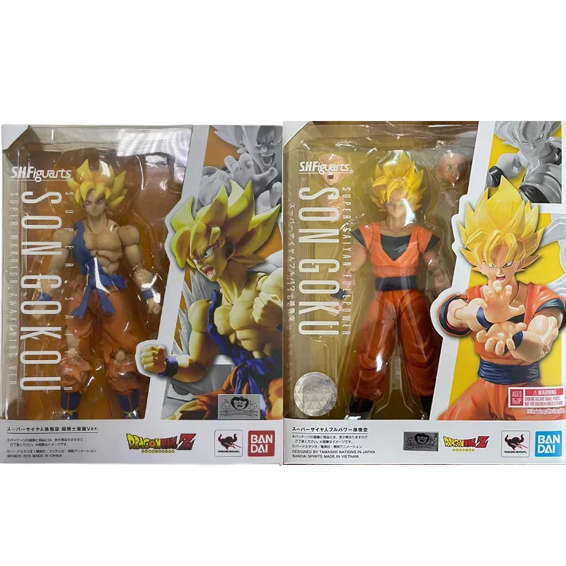 Фото Оригинальный Dragon Ball S.H.Figuarts SUPER SAIYAN SON GOKOU Bandai, аниме-модель, игрушки, экшн-фигурки, подарки, коллекционные №2