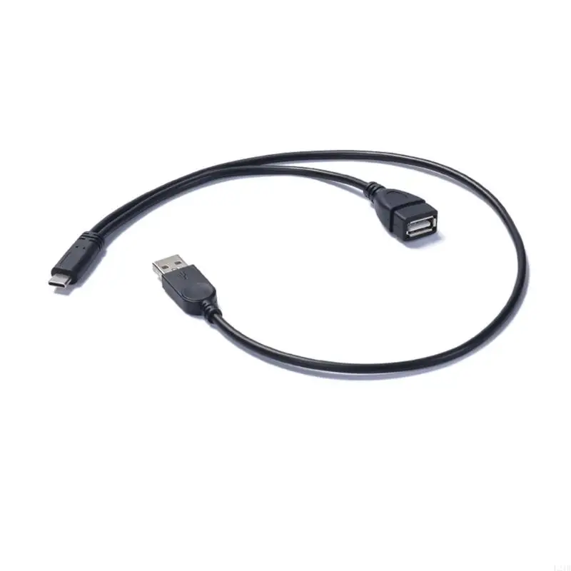 2025 Новый USB C to USB -женский и мужской кабель адаптера OTG с функцией зарядки для таблеток телефонов для дисков клавиатуры
