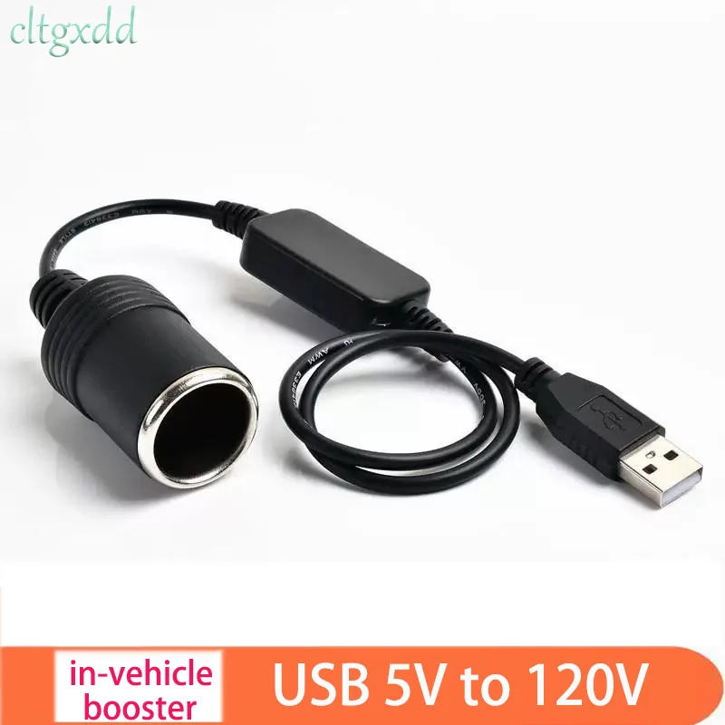 Используется для прикуривателя, USB поворотный преобразователь прикуривателя для матери, автомобильная электронная схема 5 В, 2 А, USB до 12 В