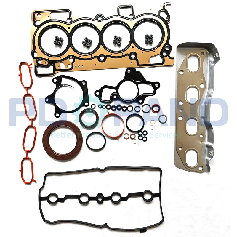 Подходит для MR16DDT MR16 1,6 л Juke F15 NISMO Tiida Sentra Pulsar Sylphy X-Trail Teana L33, полный комплект прокладок для капитального ремонта двигателя