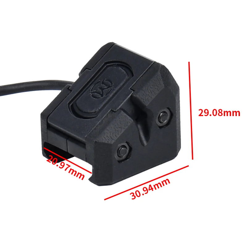 Фото Тактическая Кнопка ModButton с рампой HRF ДЛЯ SF 2,5 мм, M300, M600, фонарик, Страйкбольное Оружие, фотопереключатель с оригинальной маркировкой №3