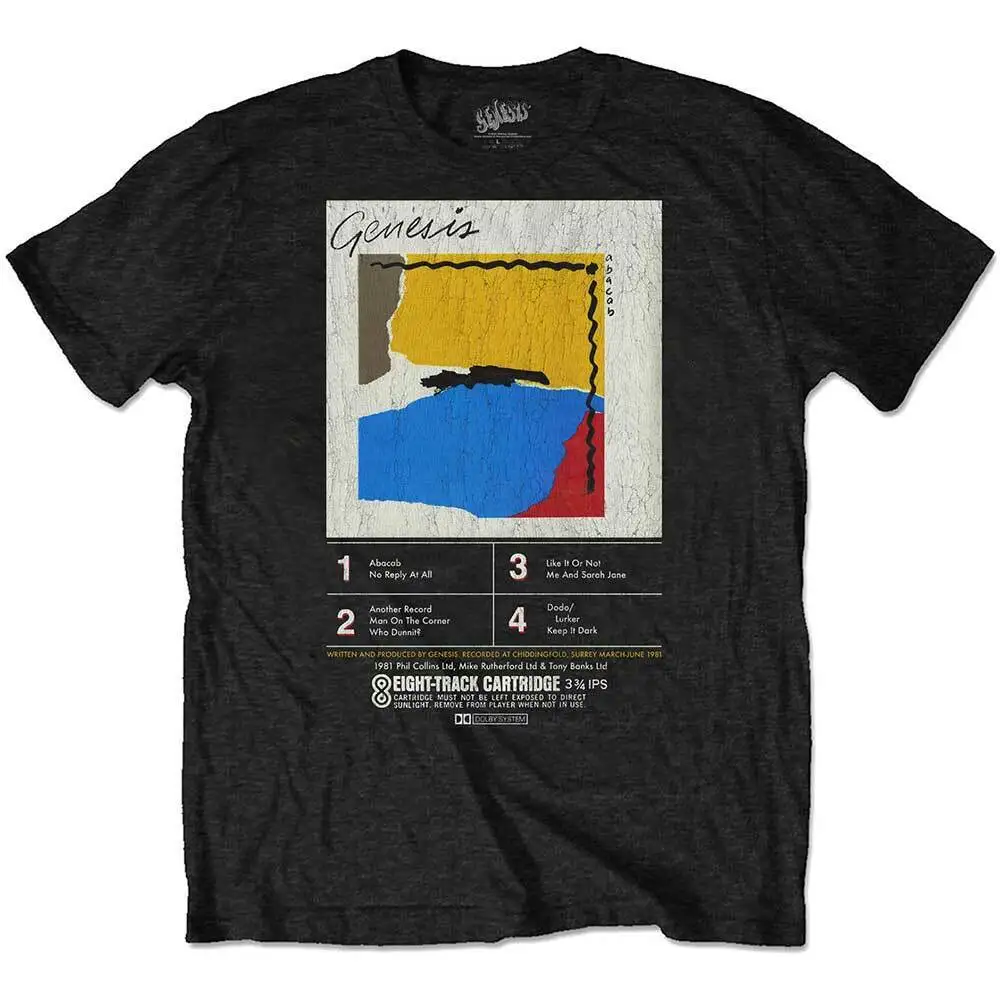 Genesis Abacab 8 Track официальная Мужская футболка