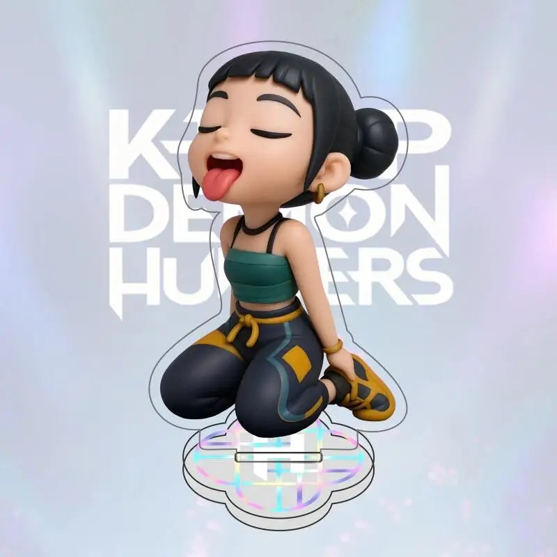 Горячий Kpop Demon Hunters акриловый стоячий кронштейн Huntrix Saja Boys акриловые подставки Rumi Zoey Jinu Mira настольные украшения брелок (art.: 3920d12dfced0) - 3920d12dfced0