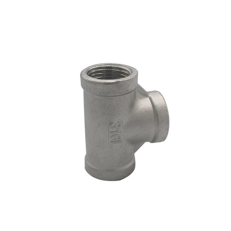 3/8 '' - 2'' BSP внутренняя резьба 1/8 нержавеющая сталь, равноценный 3-сторонний фитинг для водопроводной трубы типа тройника, соединительный соединитель 316L