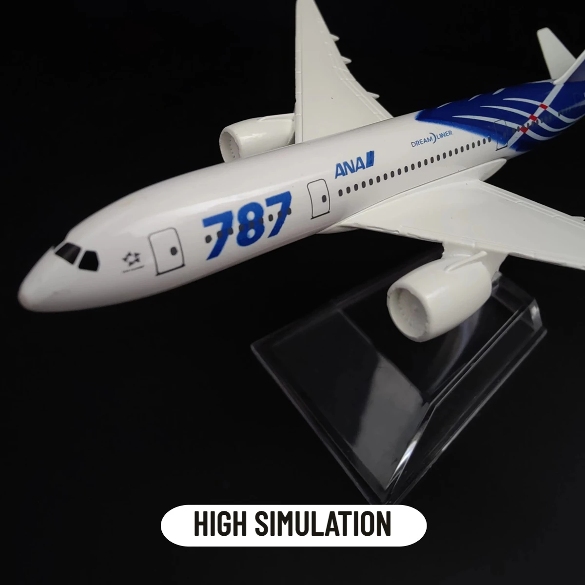 Фото Металлическая Модель В Масштабе 1:400 Ana B787, Японский Самолет, 15 См, Миниатюрные Рождественские Украшения Для Детской Ком... №3