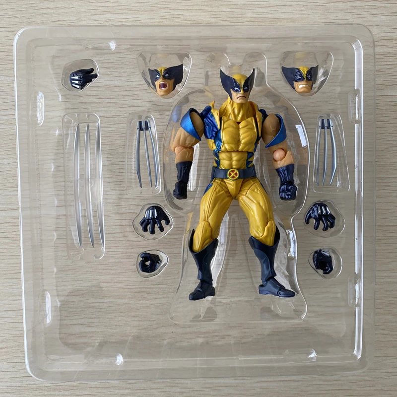 Фото Revoltech YAMAGUCHI X-Men Росомаха Фигурка Перевертень Суставы Подвижная Фигурка Джеймса Howlett ПВХ Логан Коллекция Игрушки Подарки №5