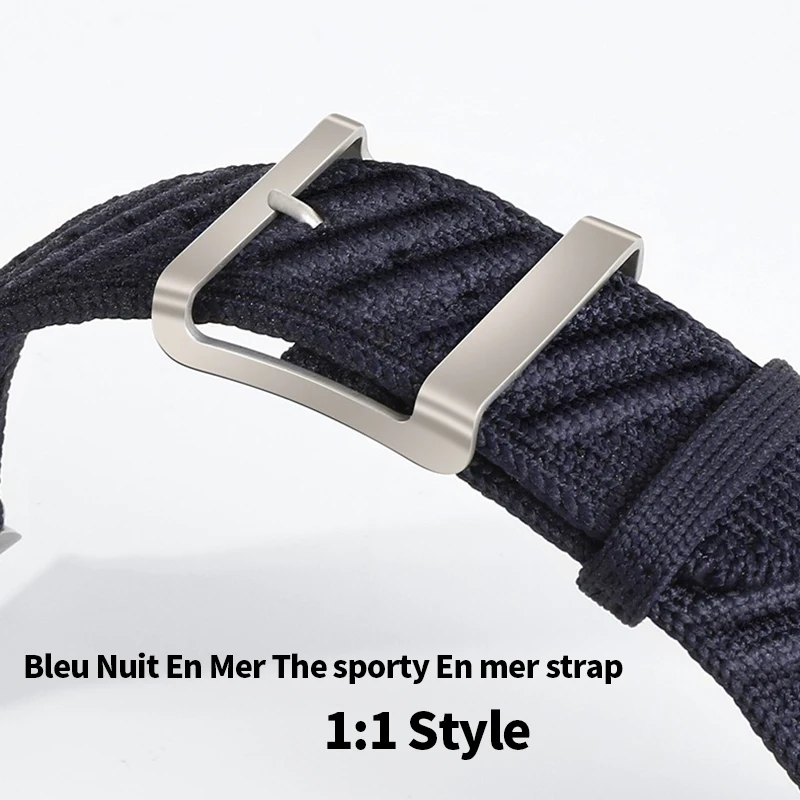 Фото Новый ремешок для Apple Watch Ultra En Mer Band Bleu Nuit Iwatch Ultra 2 Series 10 9 8 7 Браслет 49 мм 46 мм 45 мм 44 мм Браслет №3