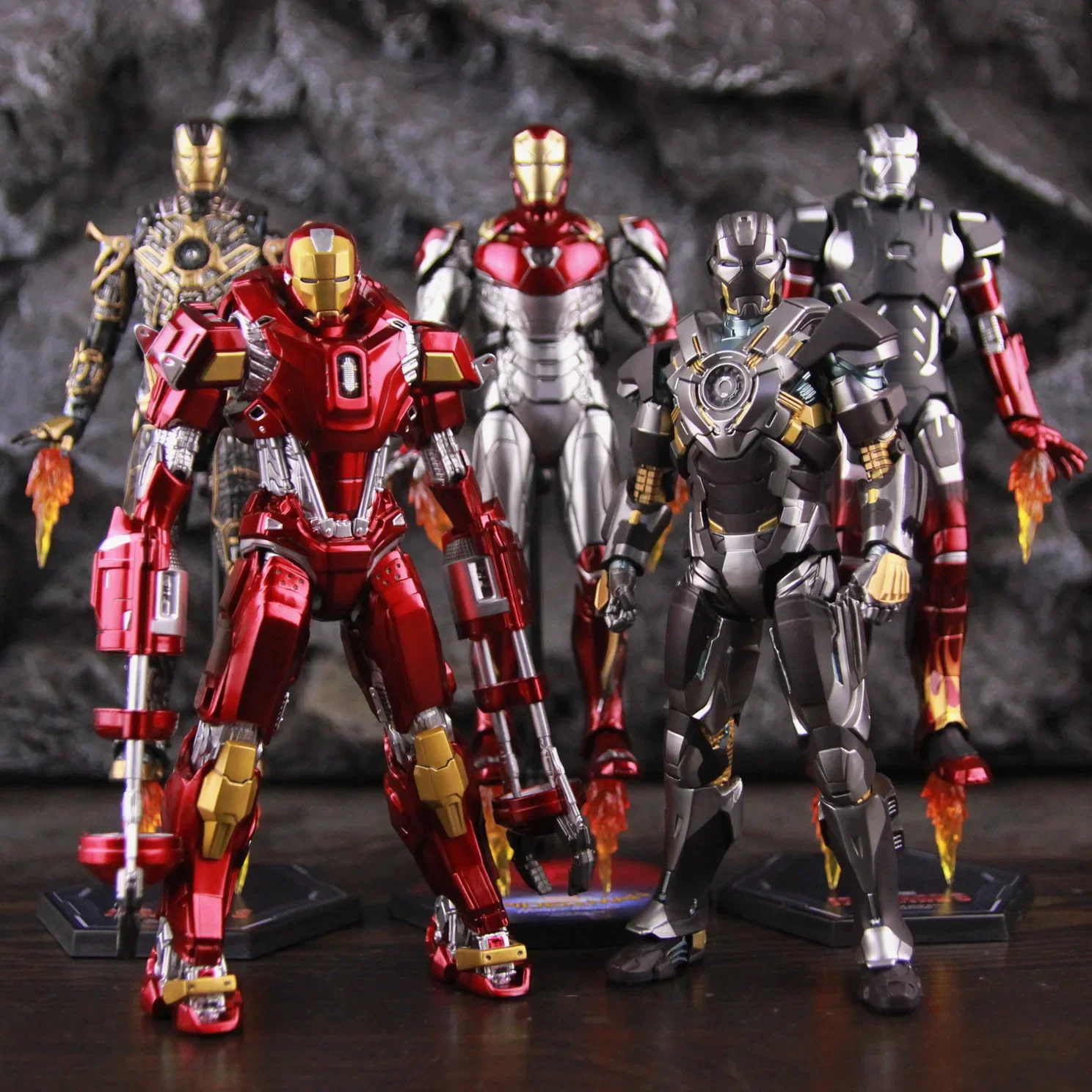 ZD Toys Iron Man 3 MK35 Red Snapper MK41 Bones MK24 Tank MK47 Ultimate Armor MK22 Hot Rod Mark 35 41 24 47 22 1/10 Фигурка