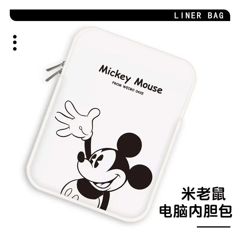 Милая розовая сумка для ноутбука Disney с Микки Маусом для Lenovo Dell HP Huawei Xiaomi Macbook Air M2, чехол 10, 11, 12, 13, 14, 15, 16, внутренний пузырь