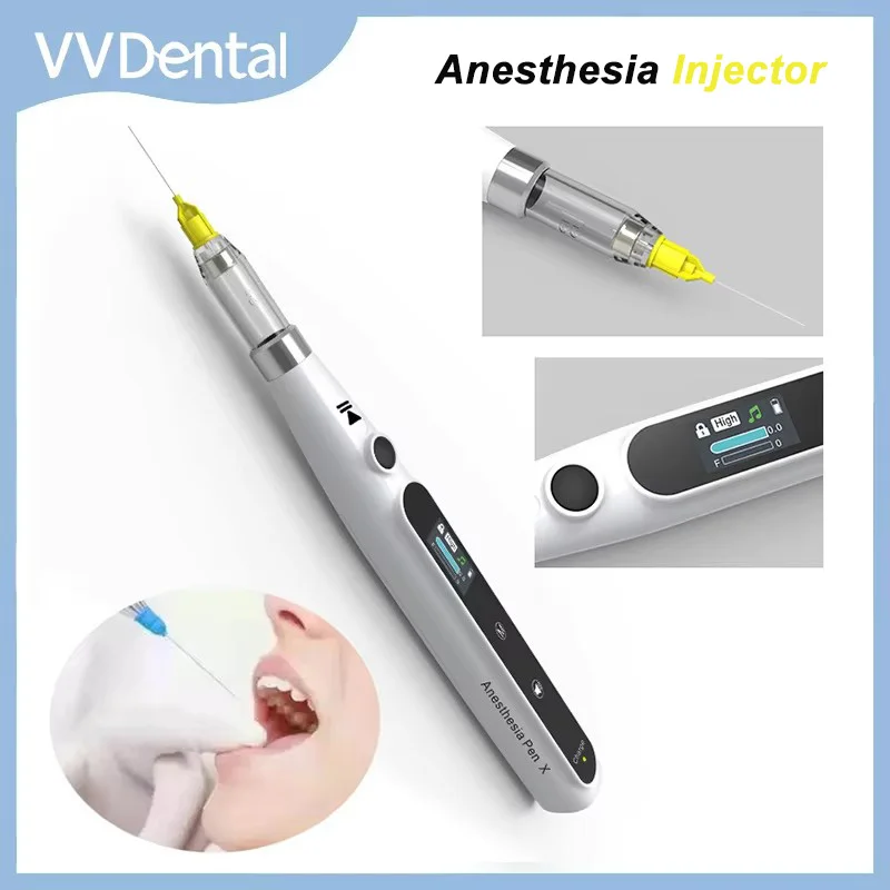 VVDental Инжектор для анестезии Ручка Безболезненная электрическая беспроводная локальная анестезия ЖК-дисплей Платные стоматологические лабораторные клинические продукты