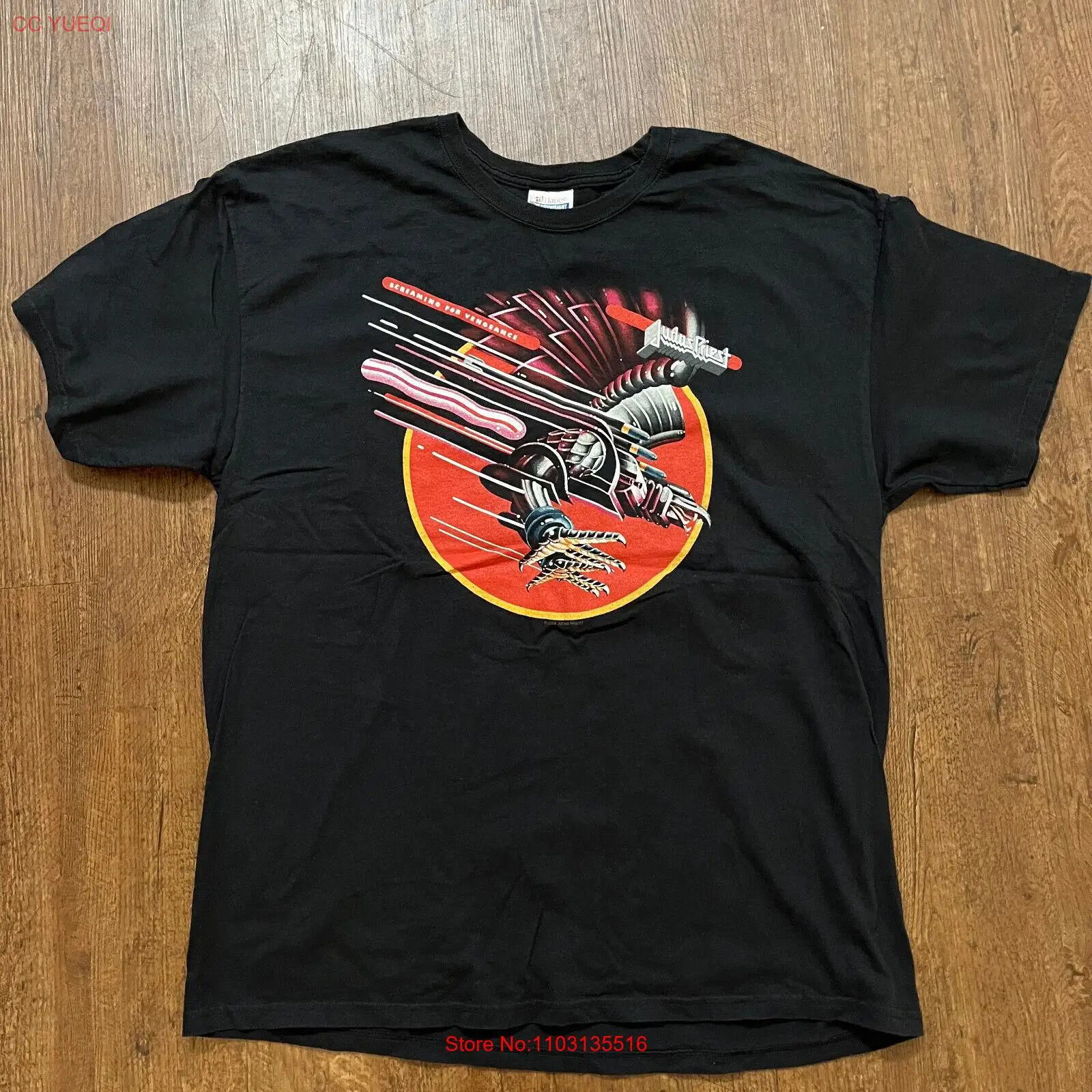 Рубашка из Джудас священник кричащий за венганса | Винтажная | 2000 | XL