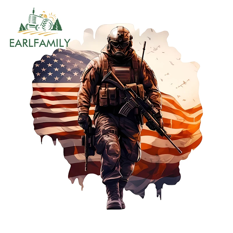 EARLFAMILY Returning Across The Ocean, автомобильные наклейки в американском стиле, крутые персональные наклейки на бампер автомобиля, виниловые автомобильные аксессуары