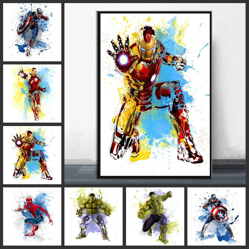 DIY 5D алмазная живопись Marvel Мстители искусственная вышивка крестиком настенное Искусство Декор для спальни