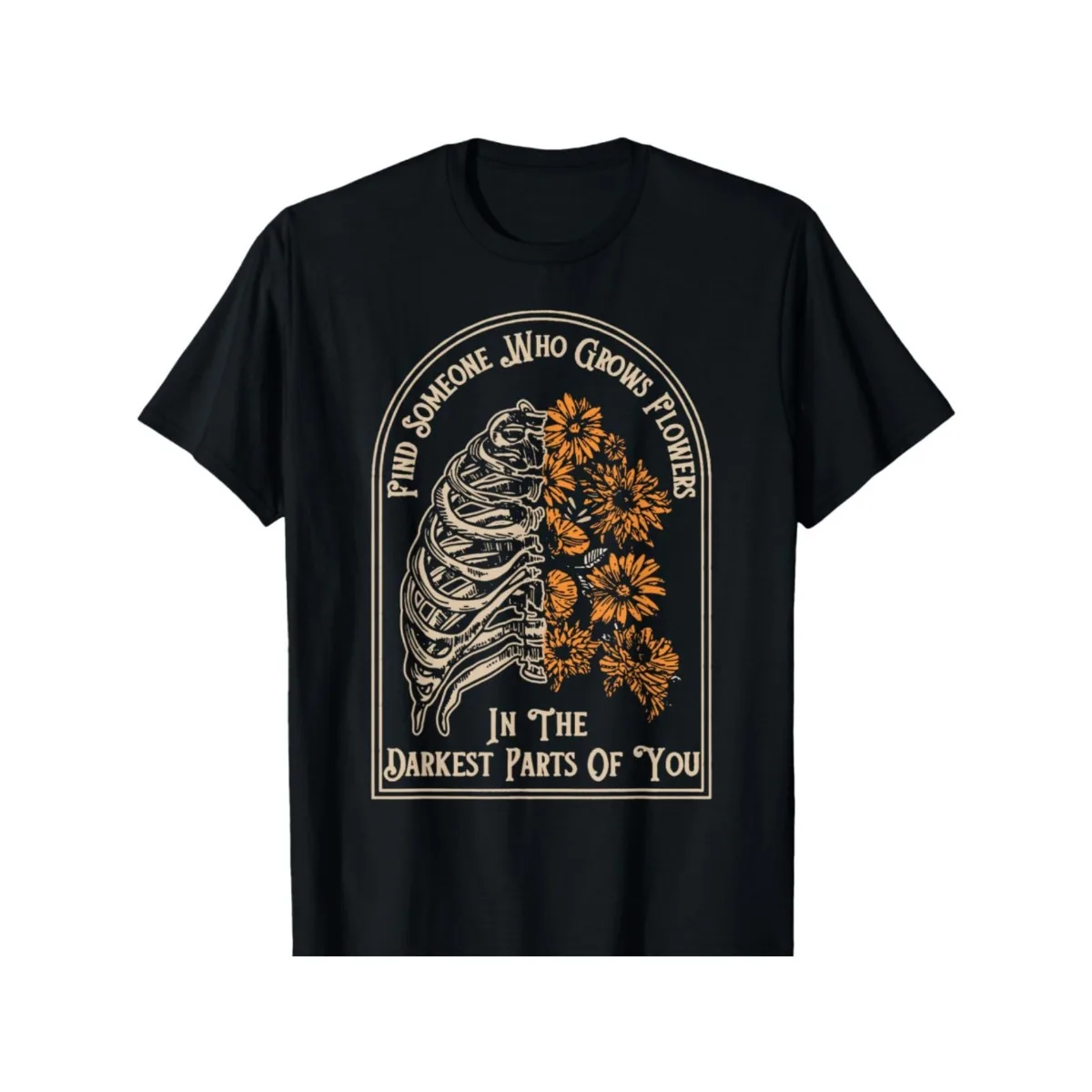 Футболка с рисунком Find Someone Who Grows Flowers, 100% хлопок, с круглым вырезом и коротким рукавом, летняя повседневная мужская футболка, уличная одежда