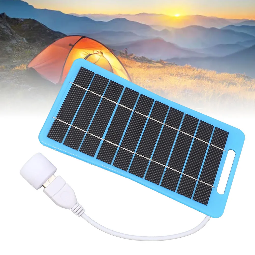 5W5V USB-зарядное устройство для солнечной панели, уличный водонепроницаемый дизайн для мобильных телефонов и портативных устройств, длительное использование (art.: 3920cf0519cc9) - 3920cf0519cc9