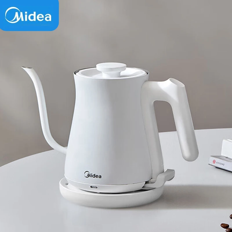 Электрический чайник Midea емкостью л, чайник из нержавеющей стали с лебединой шеей, бытовая техника для офиса, чайник ручной работы