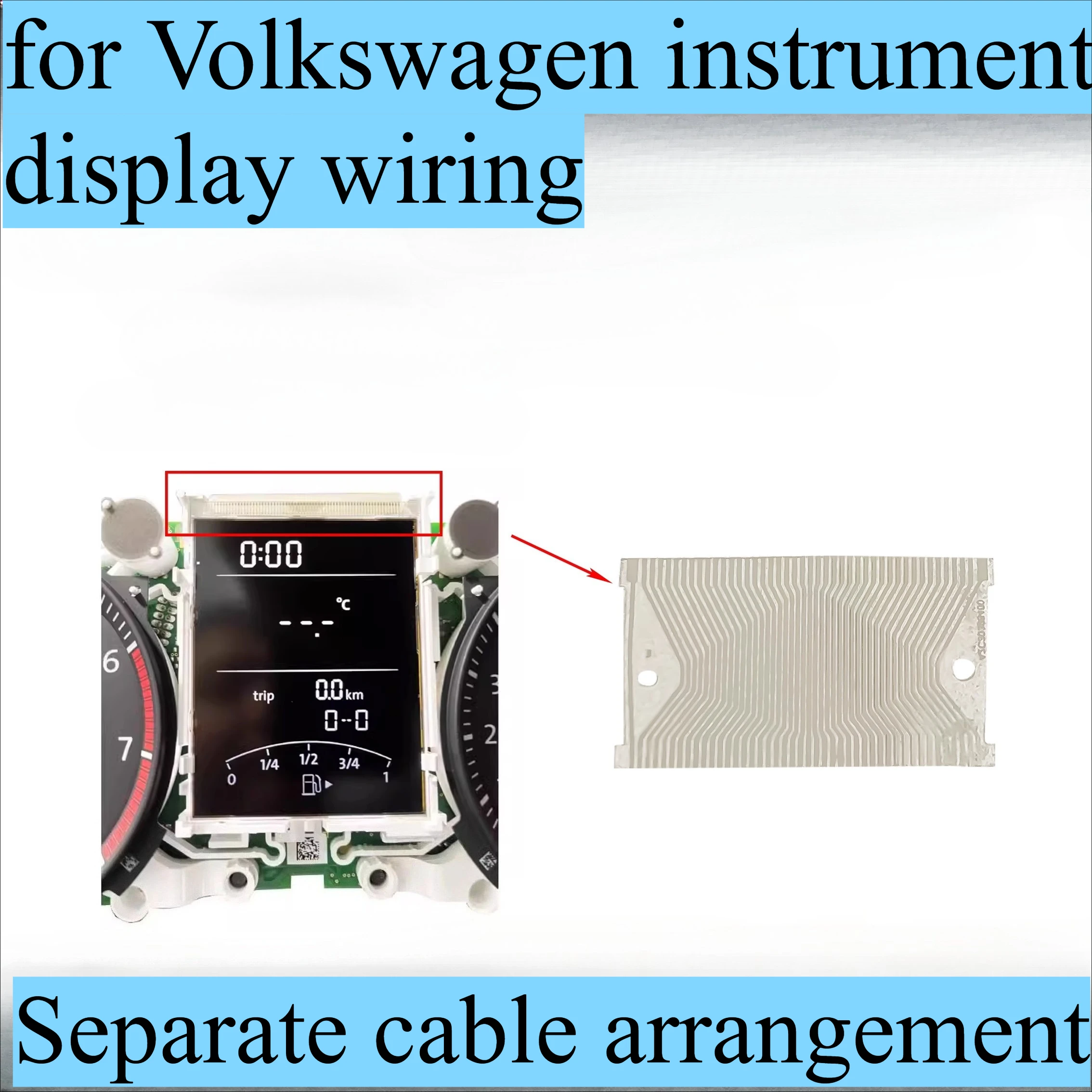 for Volkswagen Lavida Skoda Sagitar Santana instrument display screen is missing characters broken characters and damaged wiring