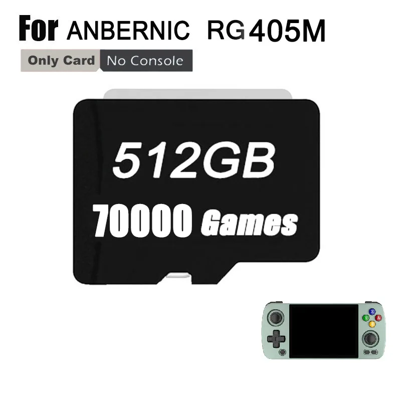 Фото Портативная игровая консоль для ANBERNIC RG405M TF-карта памяти 512G PS2 PSP Classic 70000, игры, предварительная установка, ретро-видеоигры №2